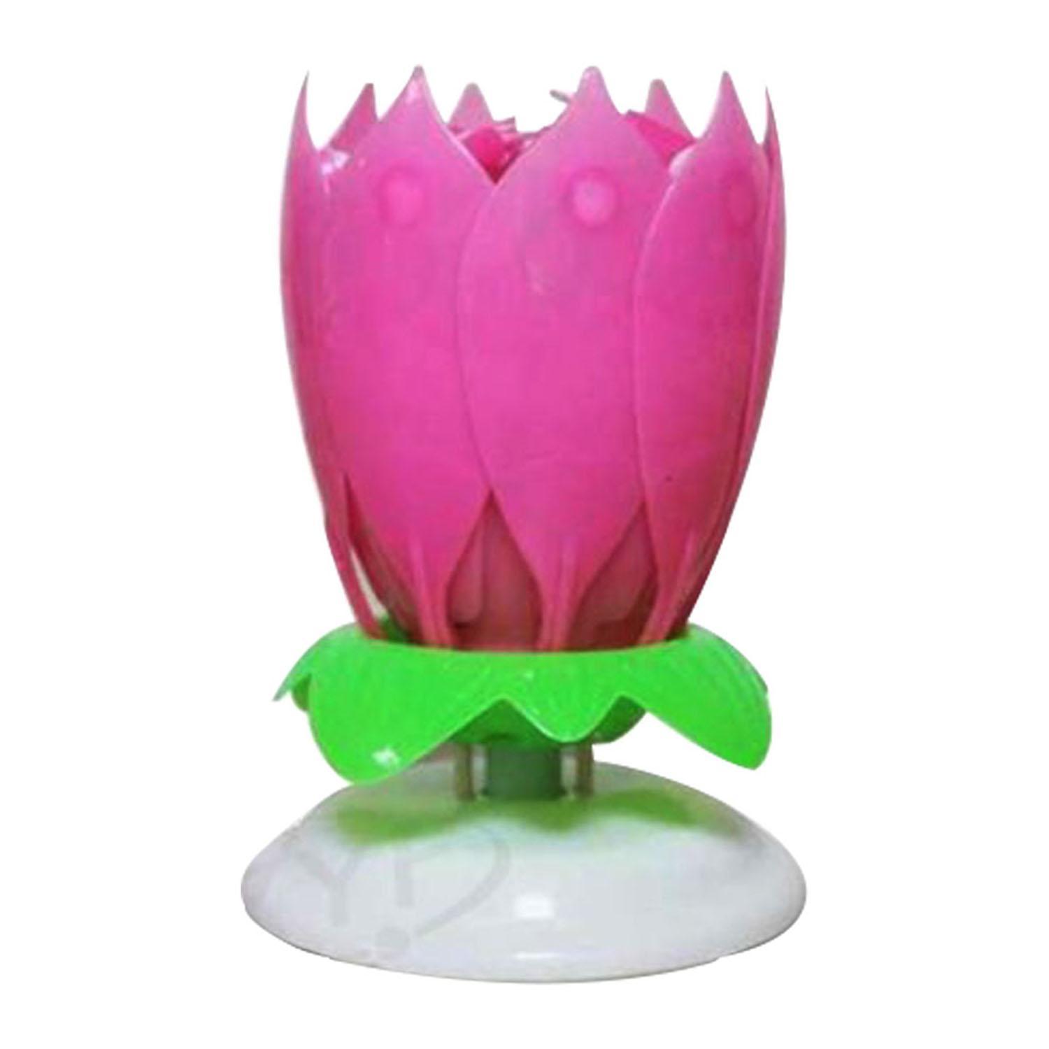 Tops Fashion Lotus Flower Festival Birthday Cake Decorative Music