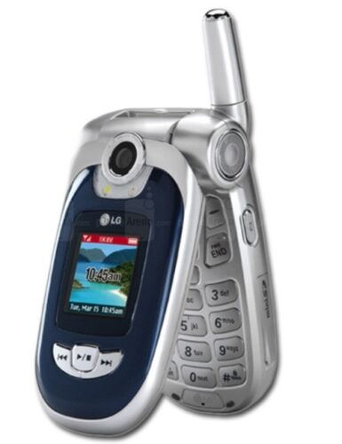LG VX8100 Silver/Blue (Verizon) Flip Phone