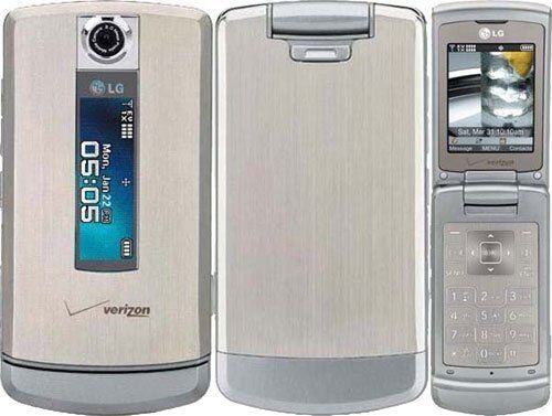 LG VX8700 Silver (Verizon) Flip Phone