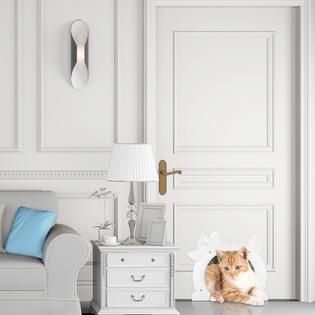 Greatseller Pet Cat Door For Medium Large Cats Freely Coming