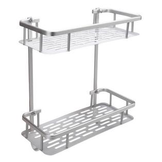 Kiky Alumimum Bathroom Corner Shelf 2 Layers Shower Wall