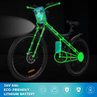 Kiky Extra Gift Delivery 26 Folding Electric Mountain Bike With Removable 36v 8ah Lithium Ion Battery 250w Motor Electric Bike 21 Speed Gear 3 Modes
