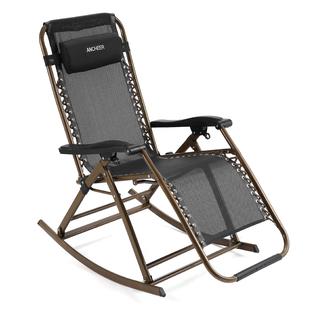 Topper Folding Sun Lounger Rocking Chair Adjule Reclining Topper Folding Sun Lounger Rocking Chair Adjule Reclining Zero Gravity Garden Outdoor Pool