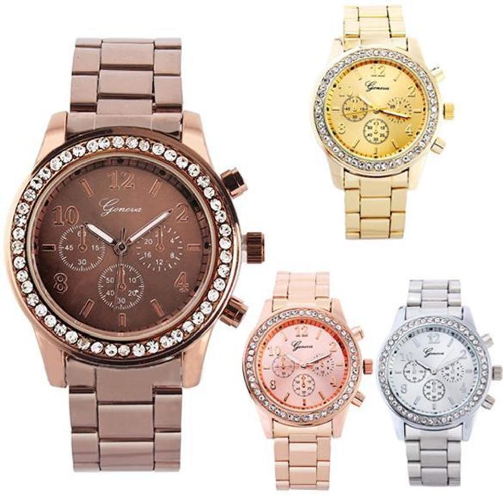 Generic  Ladies Women Girl Uni Stainless Steel Analog Quartz Wrist Watch