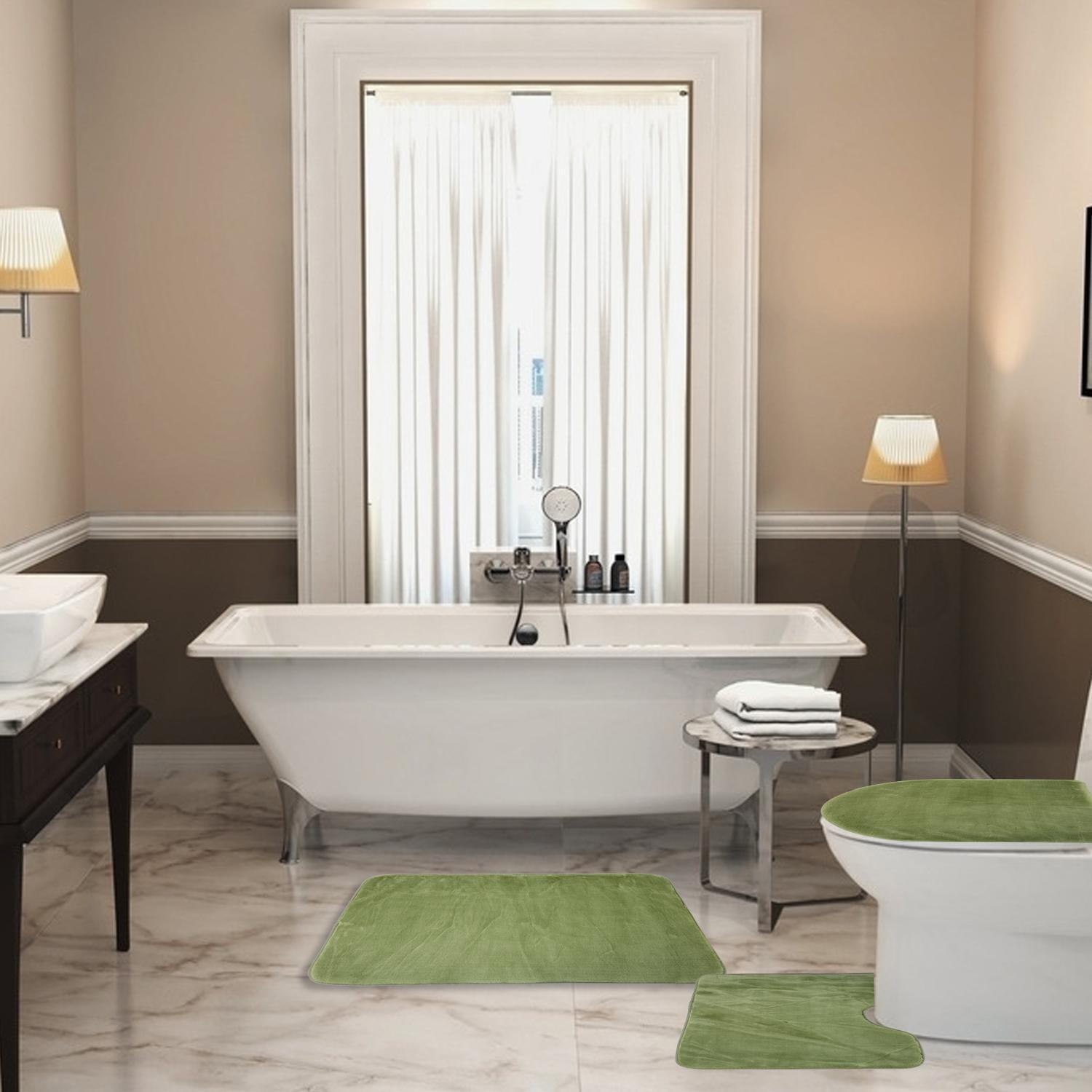 Bathroom Rugs Bath Mats Kmart Toping Elegant Home 3 Piece Bathroom Rug Set Bath Contour Mat Lid Cover Non Slip