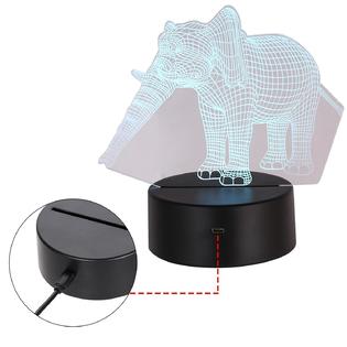 Special Offer Creative 3d Visualization Lamp Night Light Usb Table Desk Lamp 7 Color Changing