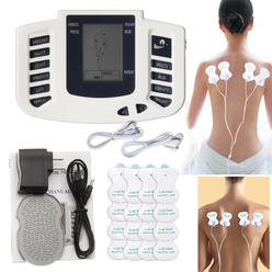 RC Turtle Rechargeable TENS Unit Muscle Stimulator Machine Reusable TENS Electrodes Pads Pain Relief Acupuncture Therapy