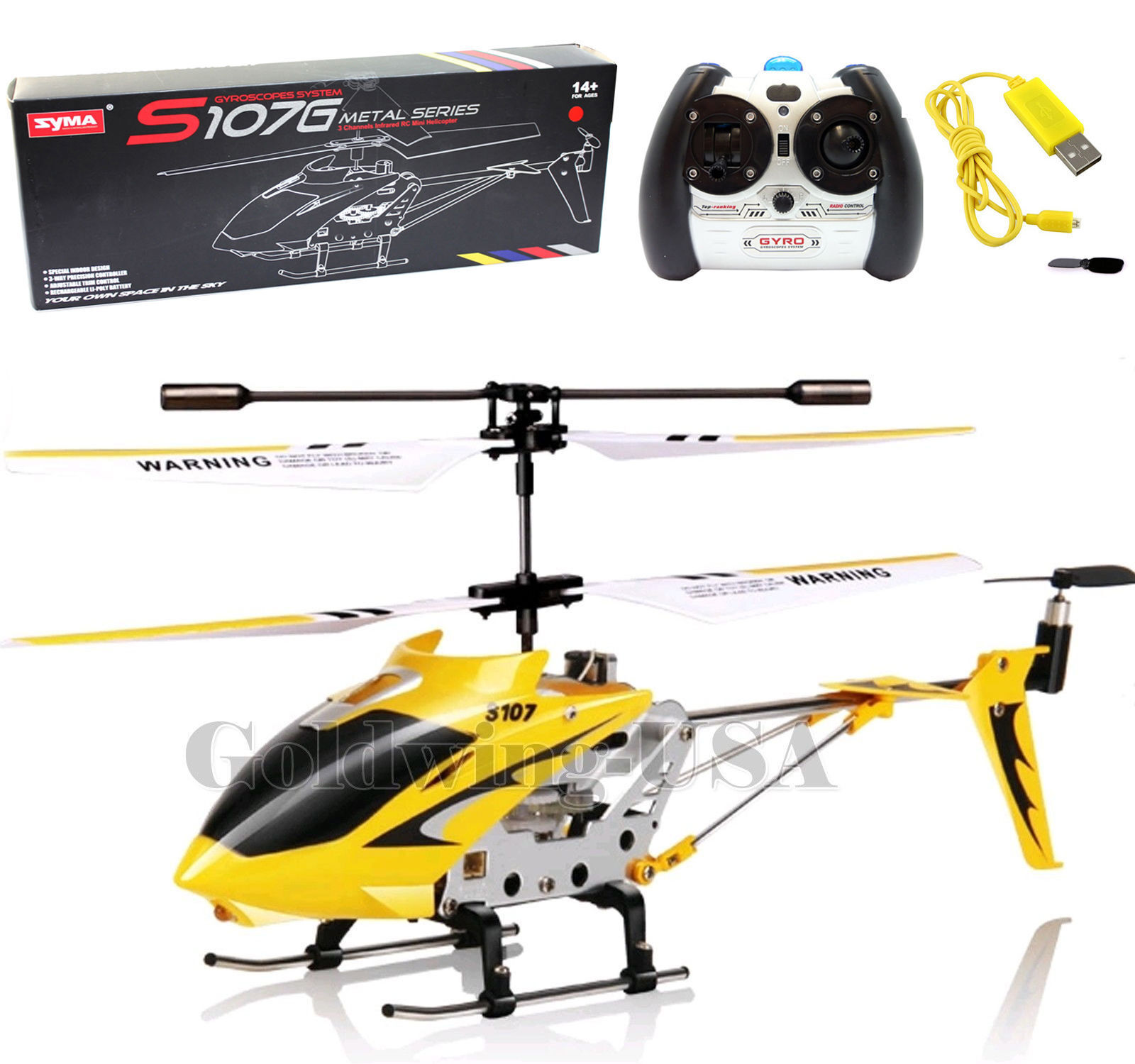 Direct factory Cheerwing S107G RC Helicopter 3.5CH Mini Metal Remote Control GYRO Kids Gift