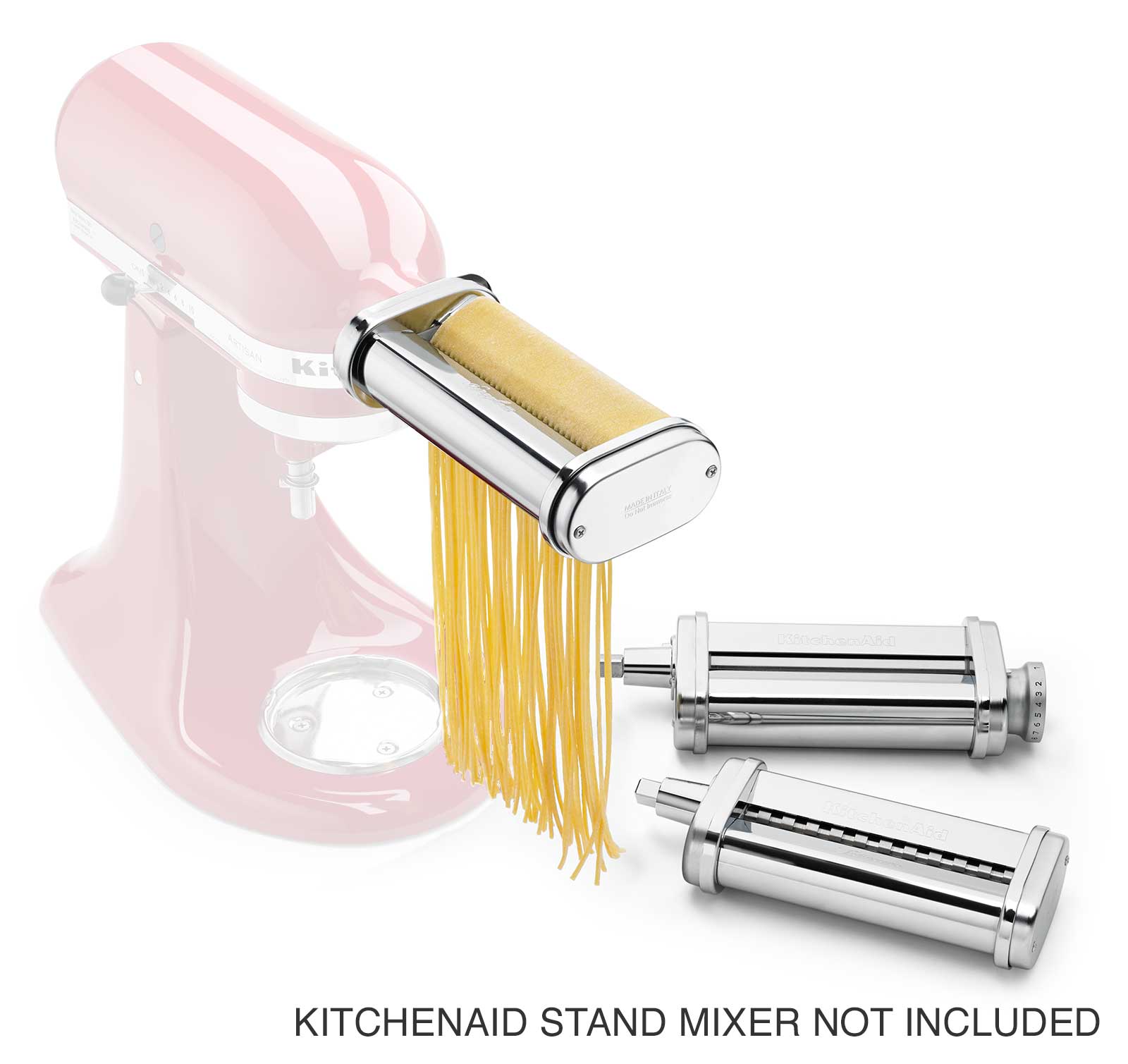KitchenAid KSMPRA Stand Mixer 3-Piece Pasta Roller and Cutter Attachment  (mixer not include)