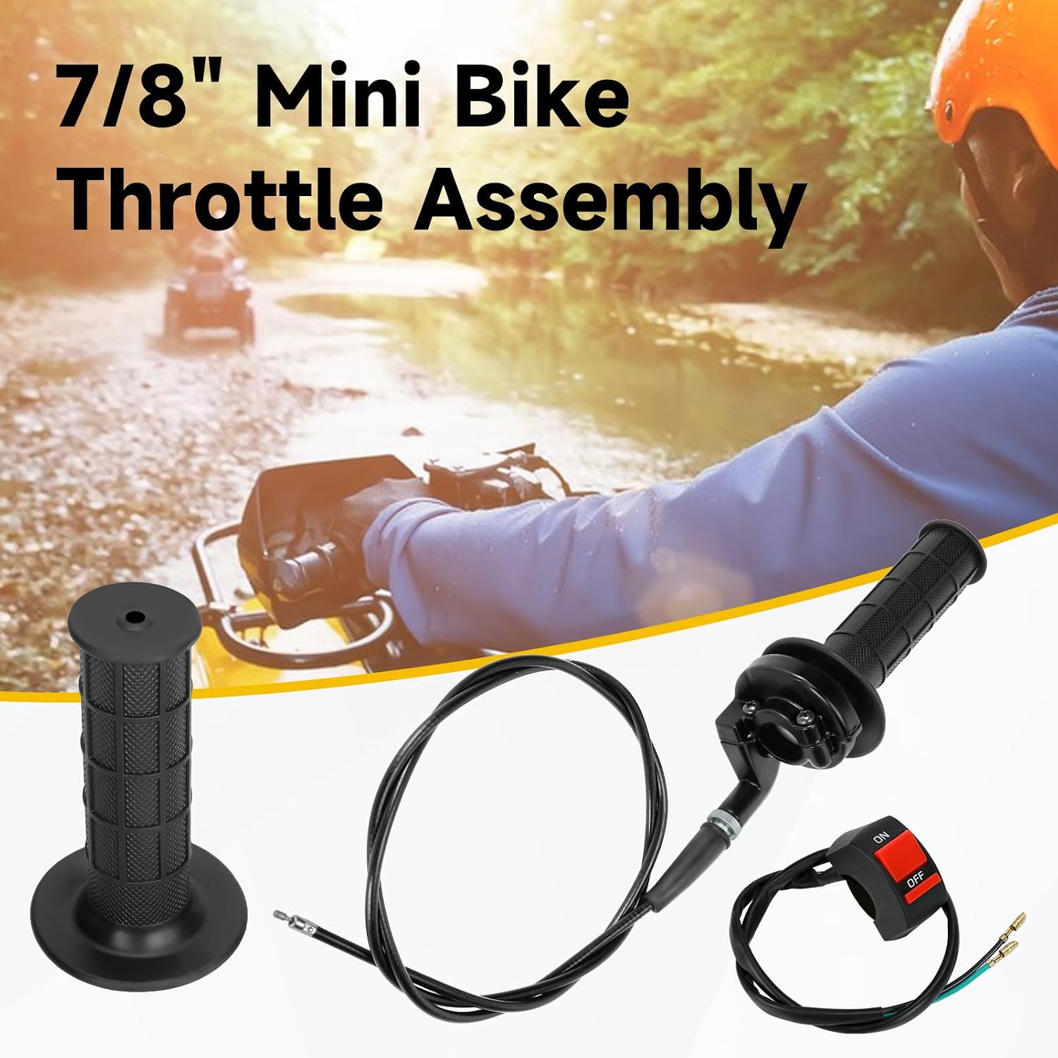 Baja Scooters For Baja Mini Bike MB165 & MB200, CT200U, Heat, Warrior - 63/68 Black Replacement Cable Brake Cable