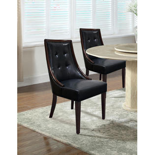 Best Master Furniture Traditional Faux, Best Master Furniture Faux Leather Dining Chairs