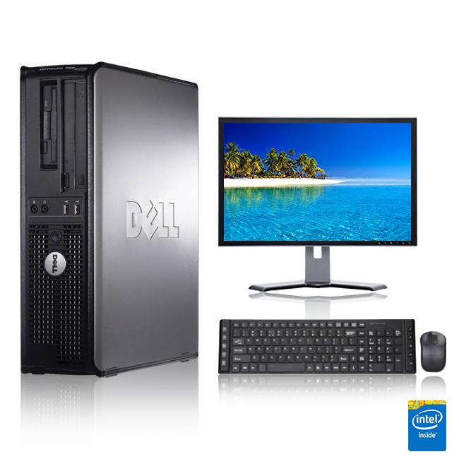 Dell Optiplex 3.0 GHz Core 2 Duo PC, 4GB, 500 GB HDD, Windows 10 Home x64, 17" Monitor, USB Mouse & Keyboard