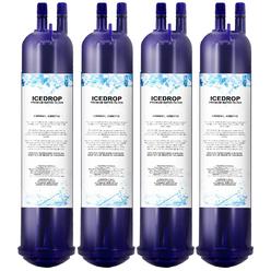 Ice Drop Refrigerator Water Filter Compatible with EDR3RXD1 Filter 3 T1RFKB1 Kenmore 460 9083 90302 4609083 9020B ED5GVEXVD05 (4 Pack)