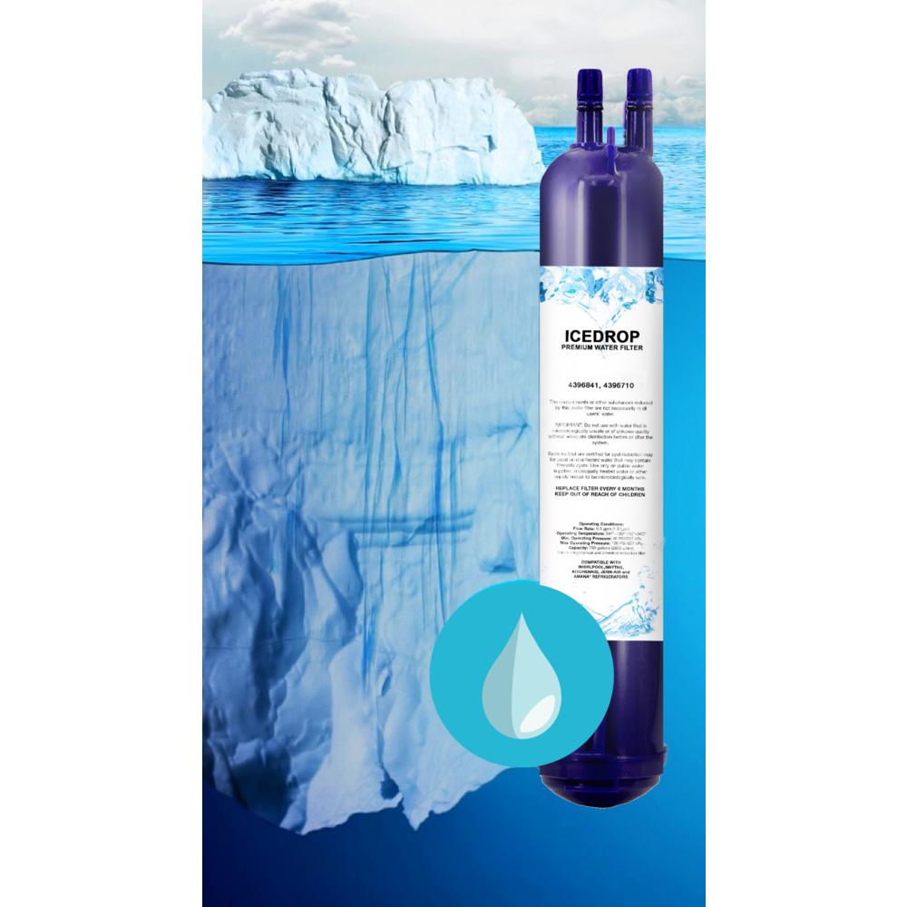 Ice Drop 4396711 Refrigerator Water Filter Compatible With Kenmore ...