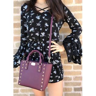 Michael kors sandrine stud small leather crossbody Clearance