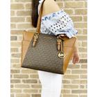 Michael kors brown signature tote Clearance