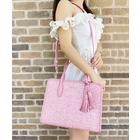 Rowe summer tweed medium top zip satchel Outlet