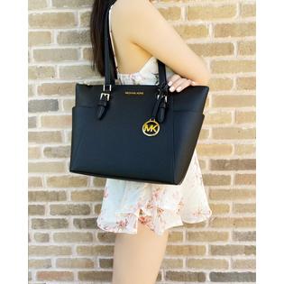 Charlotte large saffiano leather top zip tote Clearance