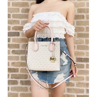 Michael Kors Mercer Medium Messenger Small Satchel Vanilla MK