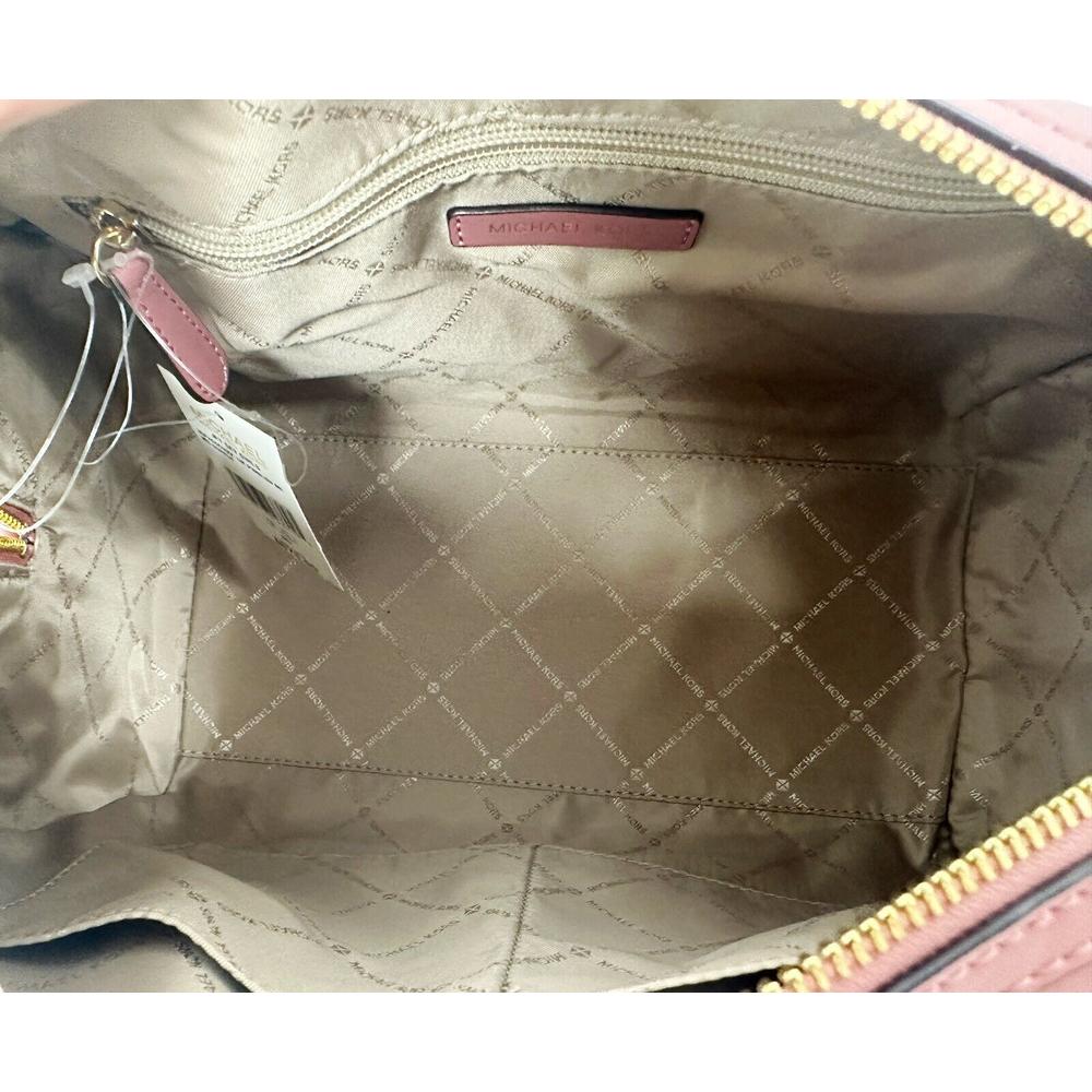 Michael Kors Jet Set Girls Medium Travel Duffle Bag Dark Powder Blush Pink Milan