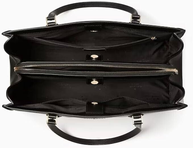 Kate Spade Madison Saffiano East West Leather Laptop Tote Black Leather