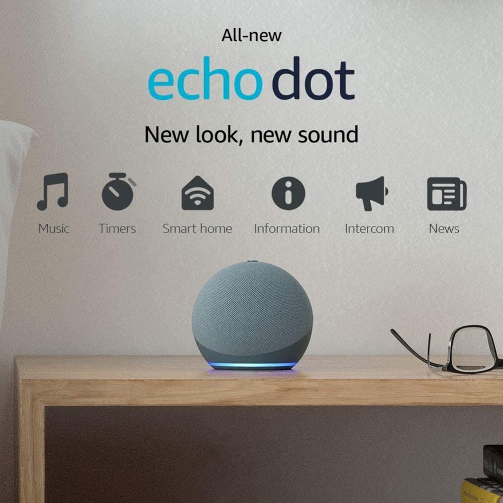 Amazon Echo Dot (4th Gen) Smart speaker and Alexa - Twilight Blue