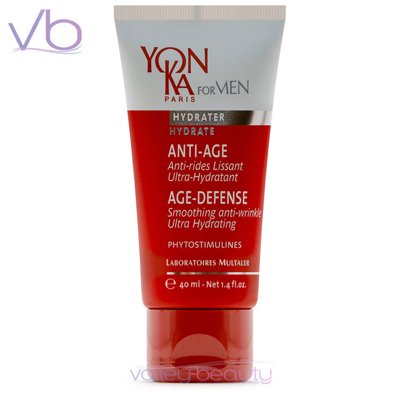 Yonka for Men Age-Defense | Anti-Aging, Hydrating Wrinkle Cream, 1.35 fl.oz. EXP 04/2025