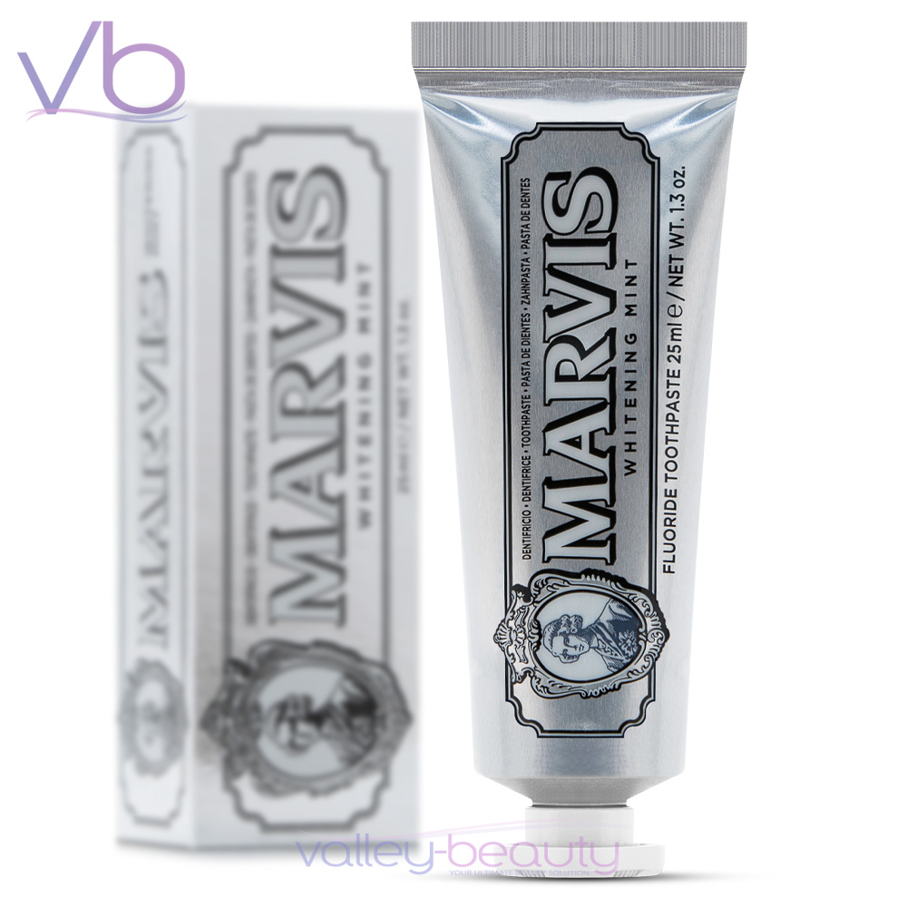 Marvis Whitening Mint | Rich and Creamy Toothpaste with Arctic Shiver, 25ml