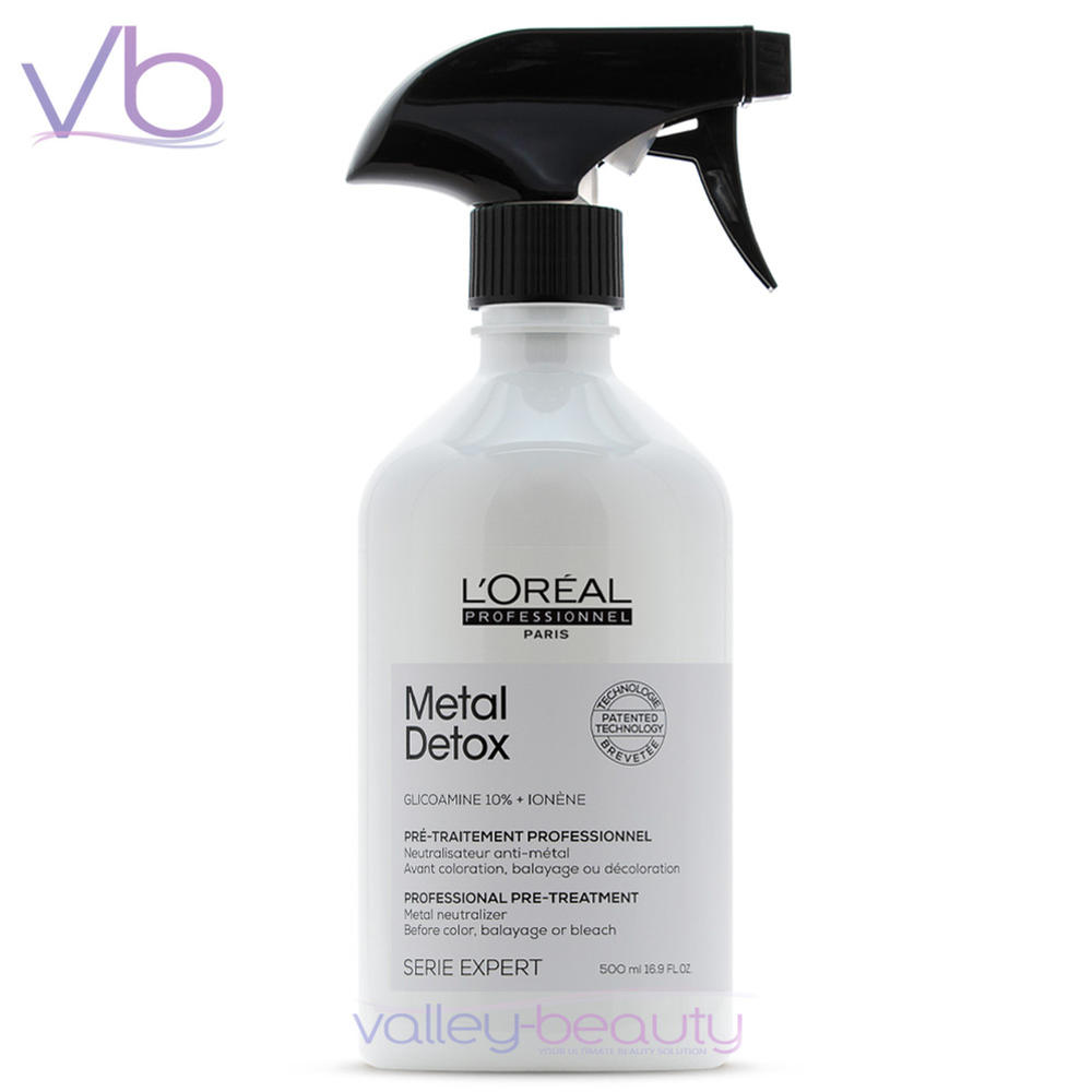 L'Oreal L’Oreal Professionnel Serie Expert Metal Detox Pre-Treatment | Neutralizing Spray Before Color, Balayage or Bleach, 500ml