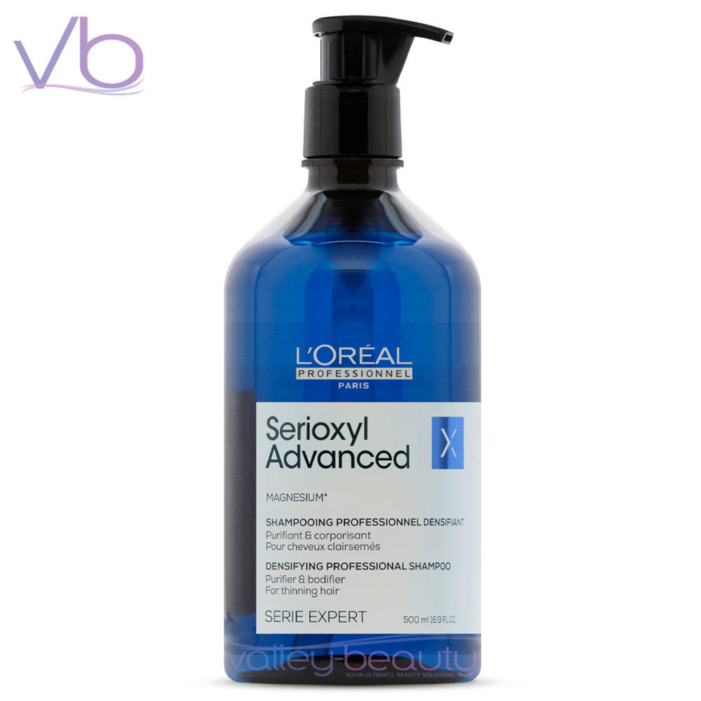L'Oreal L’Oreal Serie Expert Serioxyl Advanced Densifying Shampoo | Gentle Purifying Cleanser for Thin Hair, 16.9 fl.oz.