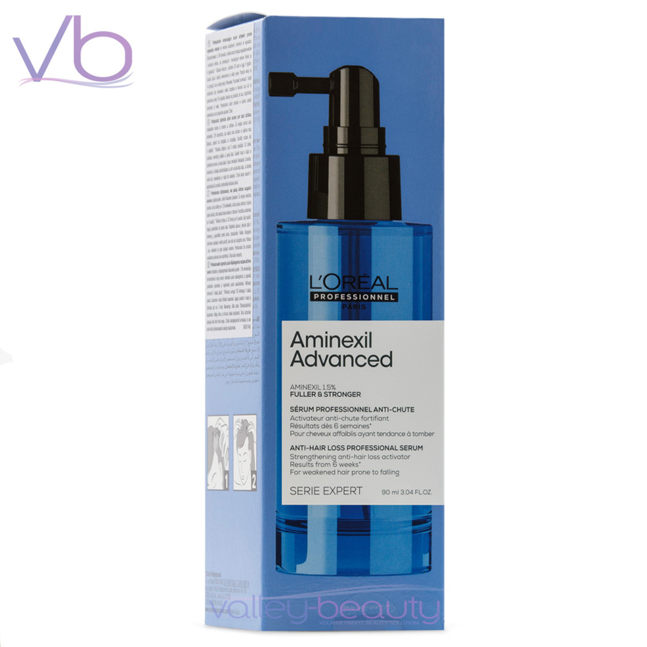 L'Oreal L’Oreal Aminexil Advanced Serum | Anti-Hair Loss Treatment for Men and Women, 3.04 fl.oz.