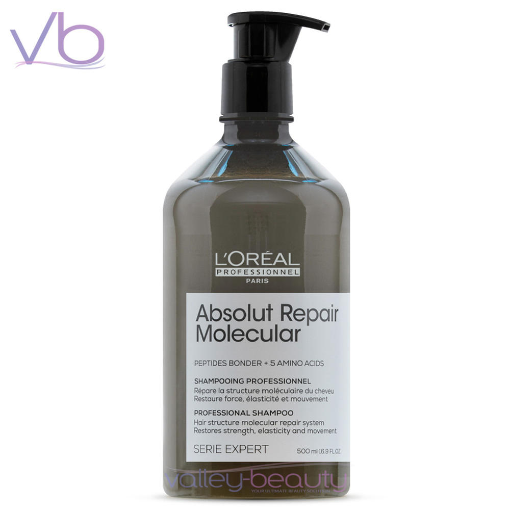 L'Oreal L’Oreal Absolut Repair Molecular Shampoo | Sulfate-Free Hair Structure Repair System, 16.9 fl.oz.