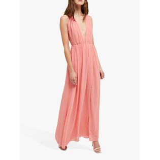 French Connection FRENCH CONNECTION Womens Pink Sleeveless Full-Length Fit + Flare Formal Dress 10 French Connection FRENCH CONNECTION Womens Pink Sleeveless Full-Length Fit + Flare Formal Dress 10