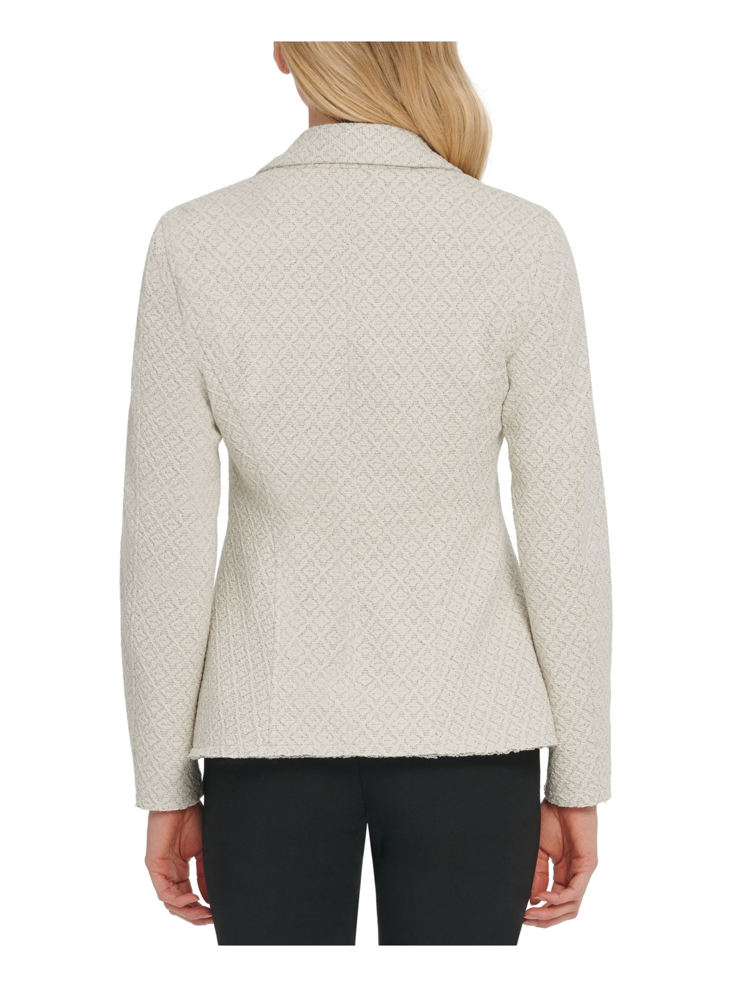 Dkny Womens White Glitter Patterned Zip Up Jacket Size 16 Dkny Womens White Glitter Patterned Zip Up Jacket Size 16