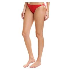 Stella Mccartney STELLAMCCARTNEY Women's Fuxia and Red Color Block Swimwear Bottom L