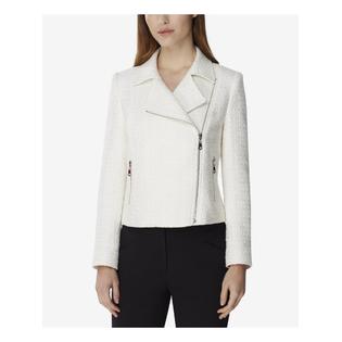 Tahari Tahari Womens White Zip Up Jacket Size 16 Tahari Tahari Womens White Zip Up Jacket Size 16