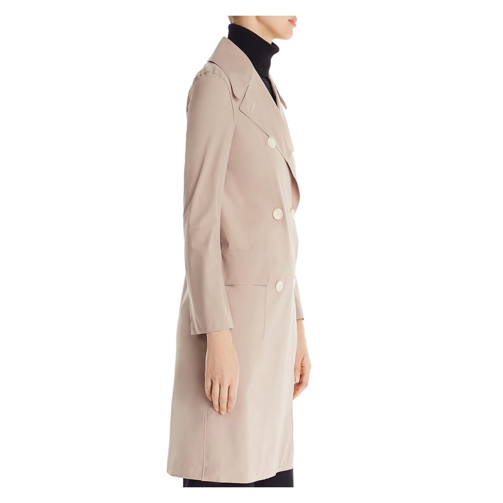 HARRIS WHARF LONDON Womens Beige Trench Coat Size: 42