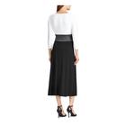 Ralph Lauren RALPH LAUREN Womens Belted 3/4 Sleeve Jewel Neck Tea-Length Evening Fit + Flare Dress Ralph Lauren RALPH LAUREN Womens Belted 3/4 Sleeve Jewel Neck Tea-Length Evening Fit + Flare Dress