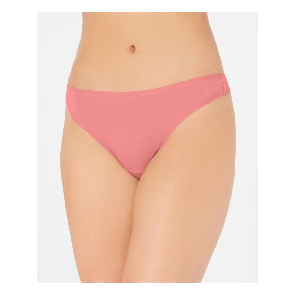 CHARTER CLUB Intimates Coral Cotton Blend Everyday Thong Size: M