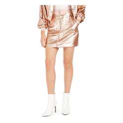 BAR III Womens Sequined Mini Party Pencil Skirt