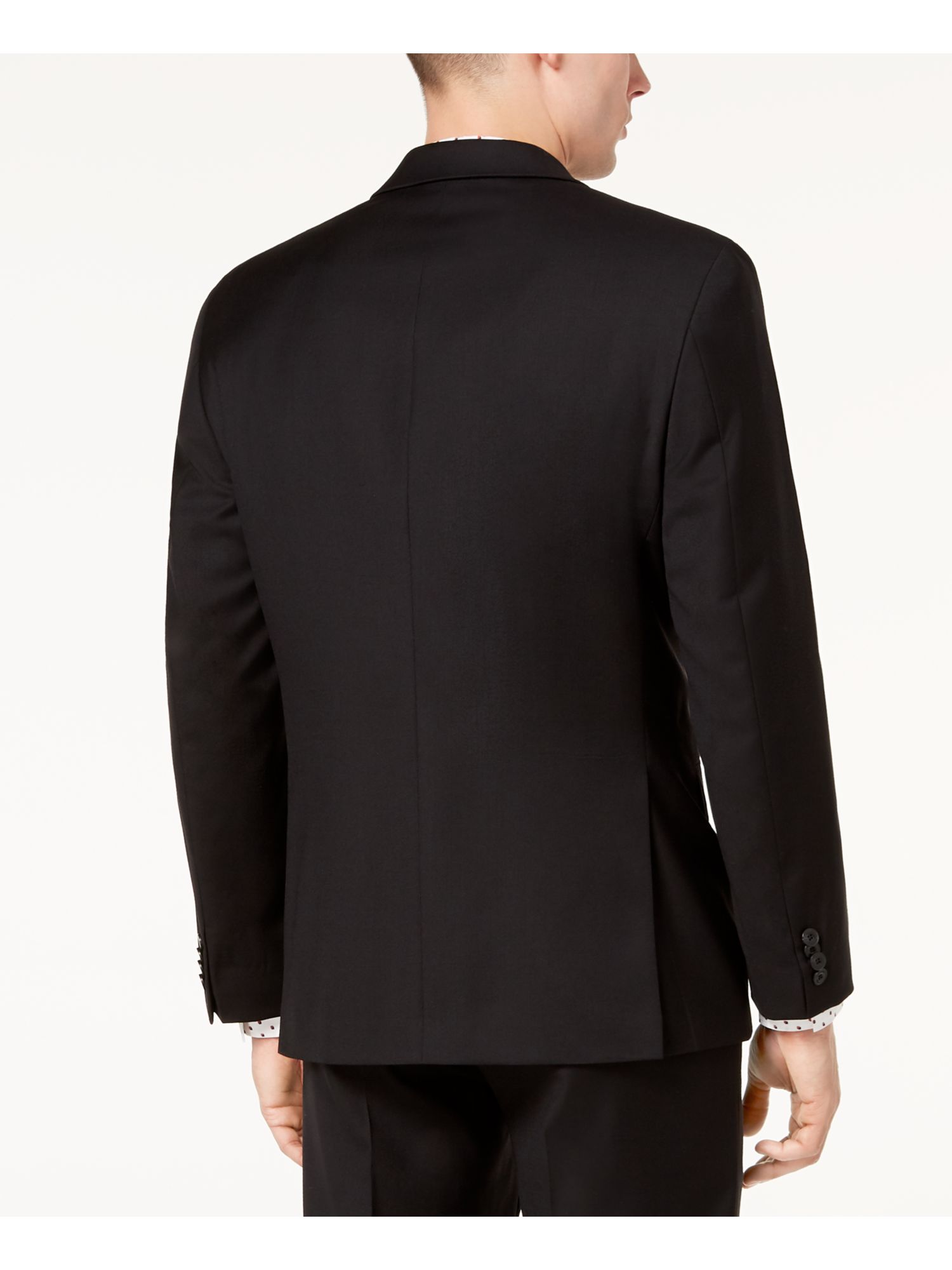 Michael Kors MICHAEL KORS Mens Black Single Breasted, Classic Fit Suit  Separate Blazer Jacket 38SHORT