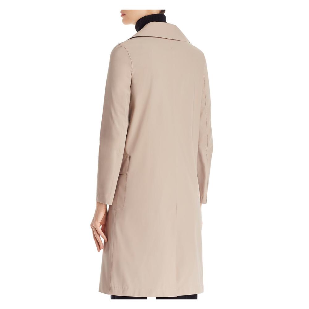 HARRIS WHARF LONDON Womens Beige Trench Coat Size: 38