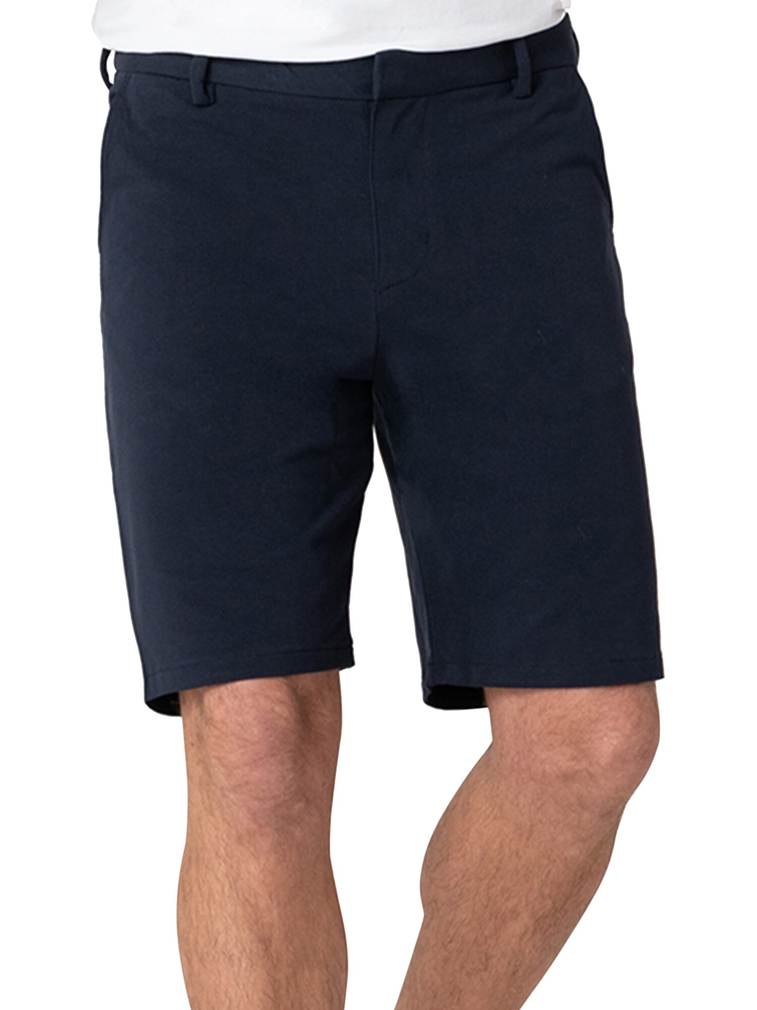 SWEAT TAILOR Mens Navy Stretch Shorts 28