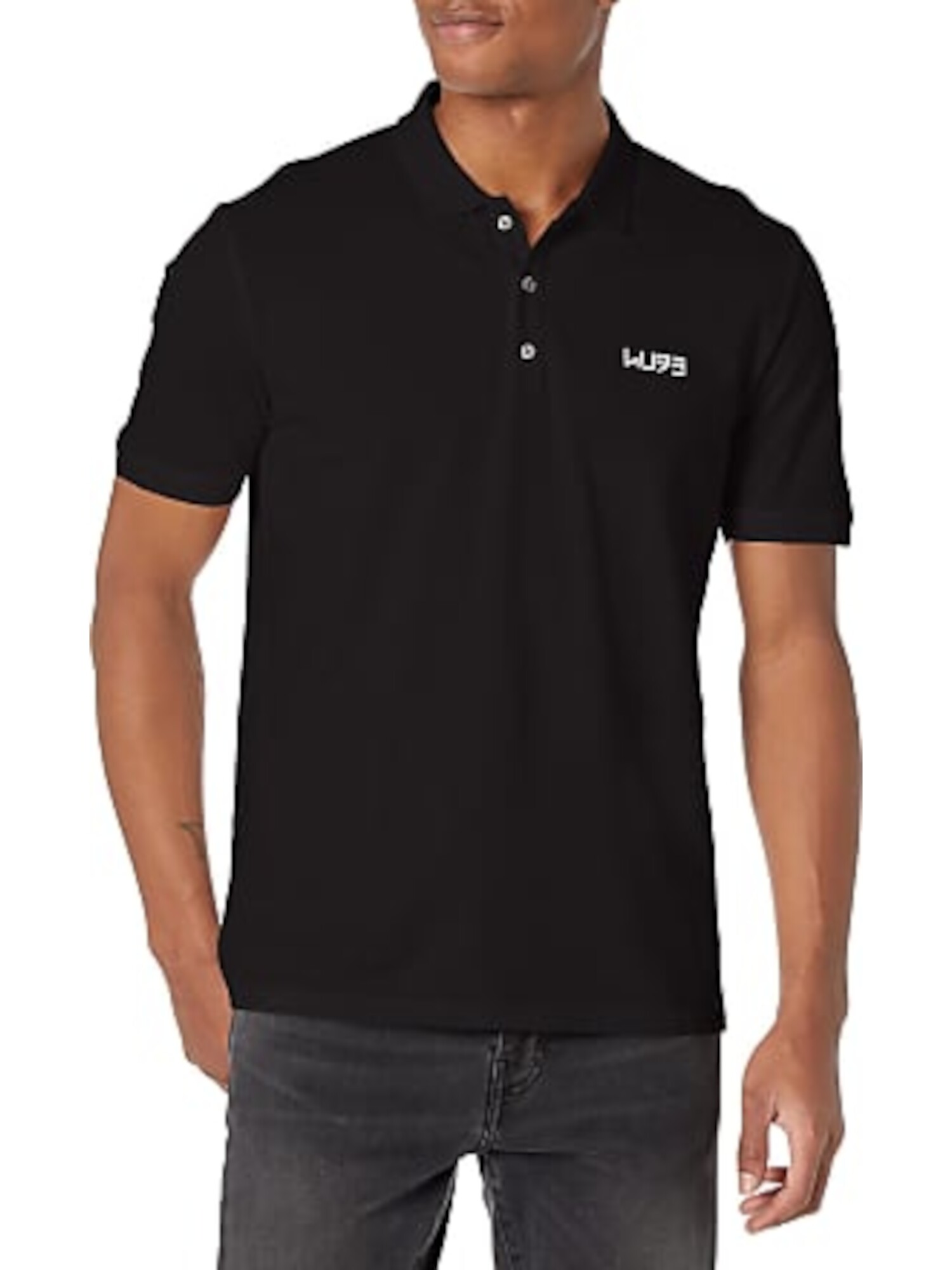 HUGO BOSS Mens Boss Red Label Black Short Sleeve Classic Fit ...