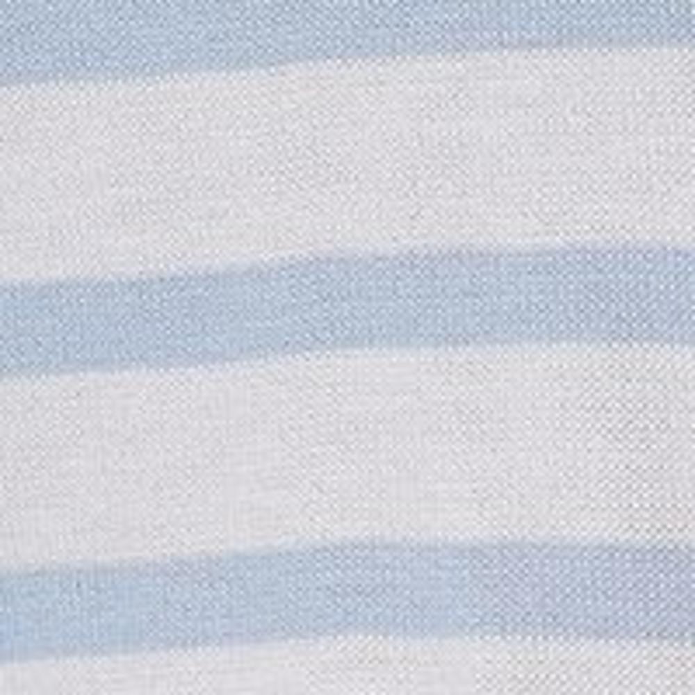CALVIN KLEIN Womens Light Blue Striped Short Sleeve Jewel Neck Top XS