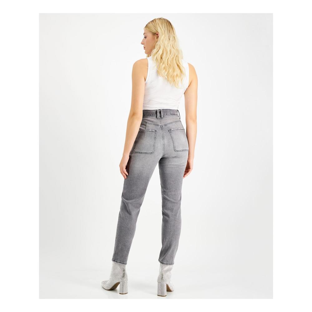 GUESS Womens Gray Belted High Waisted Skinny Jeans W30\L29