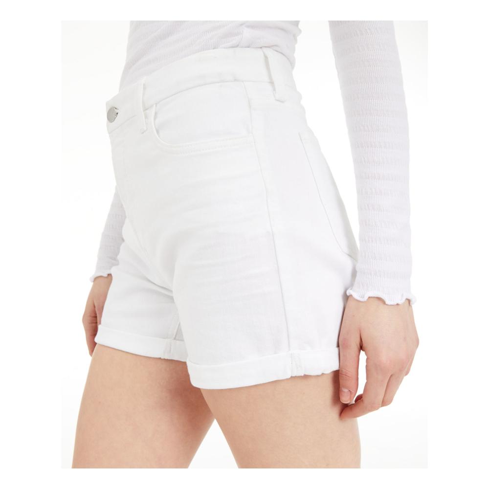 7 FOR ALL MANKIND Womens White Stretch Pocketed Cuffed Shorts 14