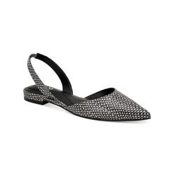 ALFANI Womens Black Snakeskin 1/2 Heel Cushioned Comfort Ryann Pointed Toe Block Heel Slip On Flats 7 M