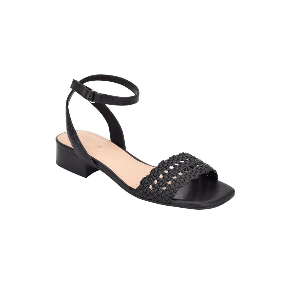 EVOLVE Womens Black Adjustable Strap Comfort Ingrid2 Open Toe Sandals Shoes 5.5