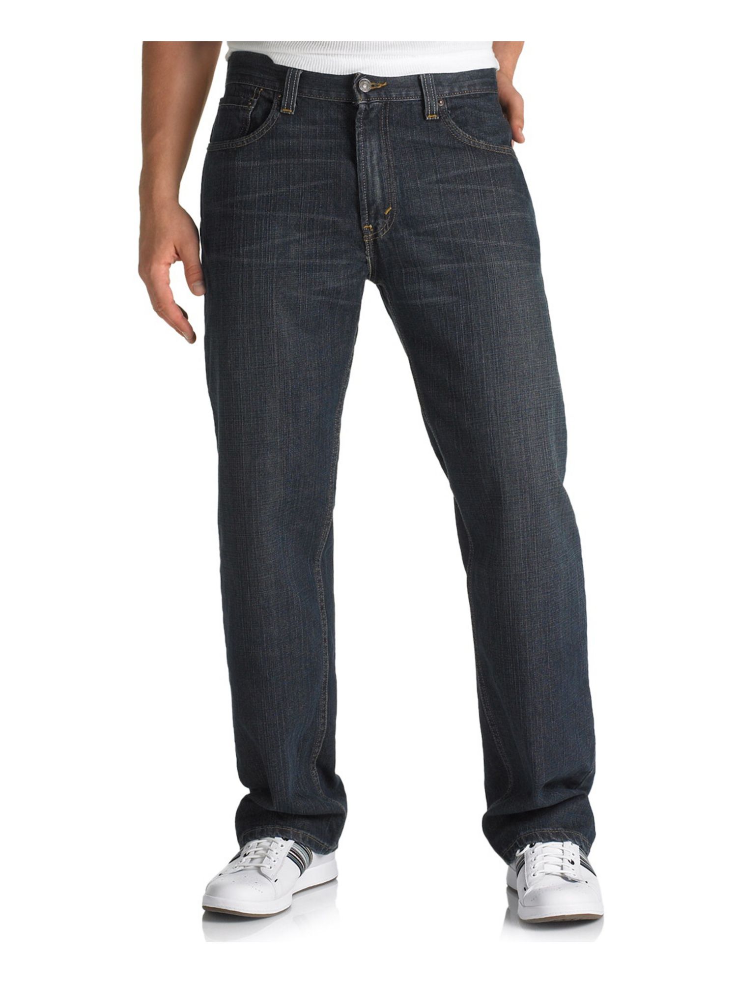 Levi's LEVI'S Mens Blue Straight Leg, Denim Jeans 50X29
